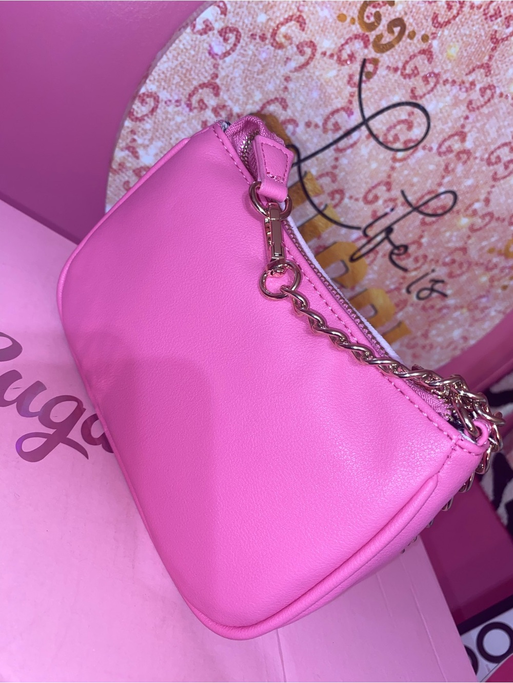 Juicy Couture Pink Embellished 'Royal' Wristlet Clutch - Picture 2 of 3